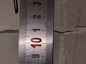 Désordres de Fissures importante sur Structure béton rénovée à 56000 VANNES